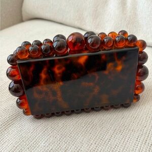Brown and Black Marbled clutch
